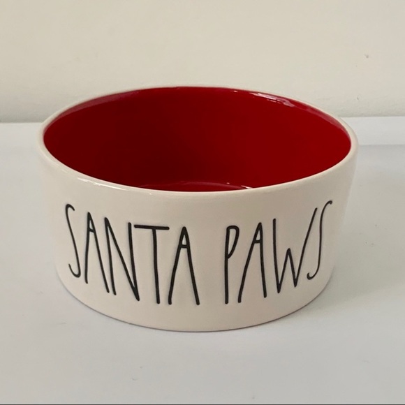 Rae Dunn Other - 💥 PRICE ⬇️💥 Rae Dunn SANTA PAWS Dog Bowl
